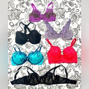 Lot of 6 Bras 36DD VS